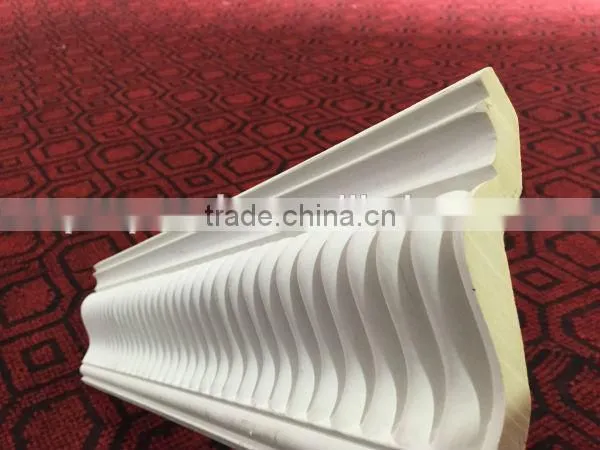 2015 PU mouldings for home decoration ceiling cornice hall celling hot sale