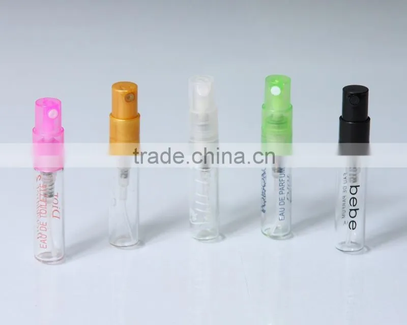 colored perfume test bottle with plastic sprayer LYTB19ly