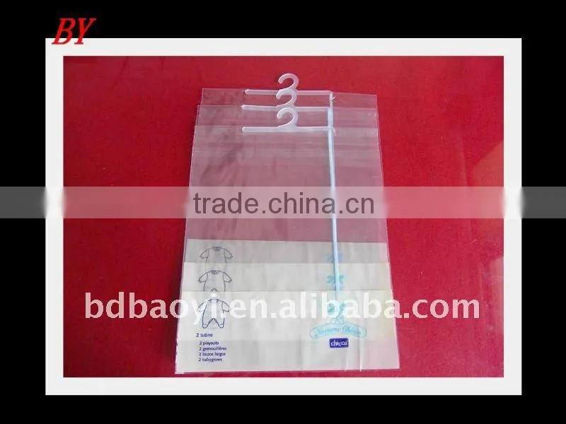 plastic packaging bags with hook for underwear