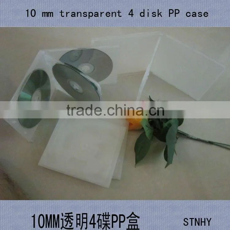 10mm 4 disc clear CD case