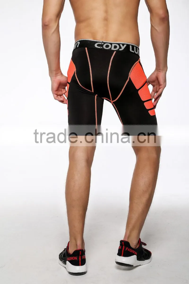 Guangzhou Wholesale or custom men spandex black white compression Wolf Boxer Shorts running shorts