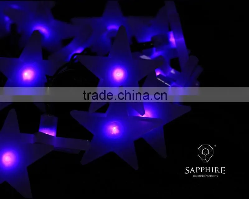 led christmas wedding party holiday decoration outdoor light led plastic star solar light