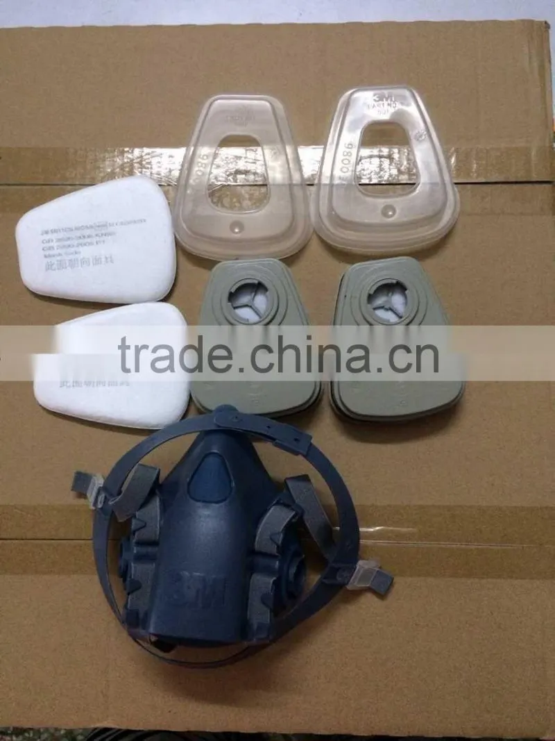 3M Comfortable Reusable Respirator, 3M Rubber Silicon Face Mask 3M 7502