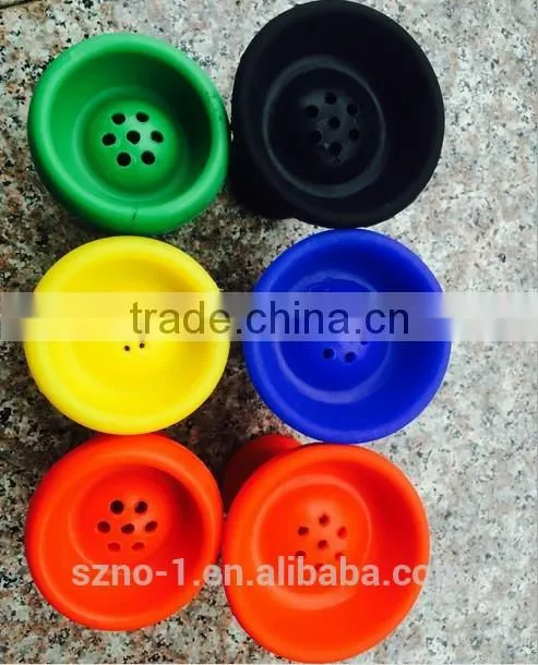 wholesale top quality custom fun shape colours silicone shisha hookah shisha rubber bowl
