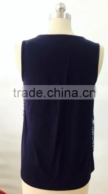 women 100%polyester printing t shirt