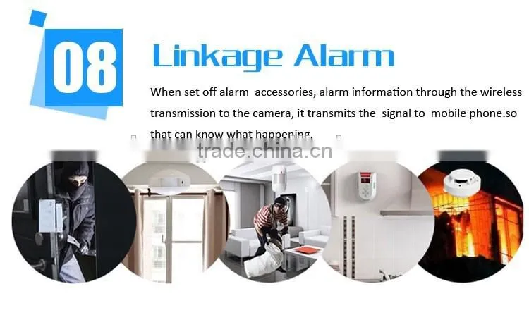 Motion Detector Pan and Tilt 960P Two Way Audio Night Vision Wireless IP Camera