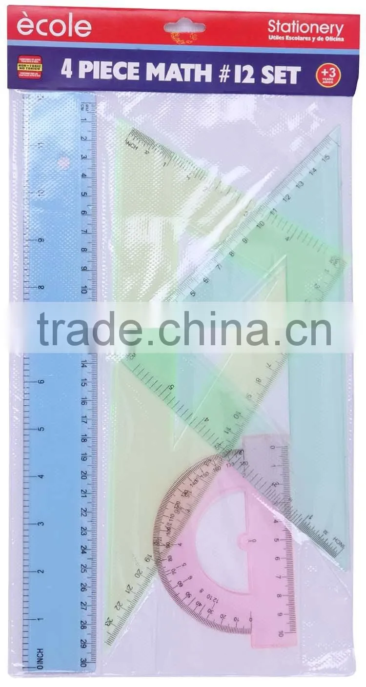 4pcs geometry set