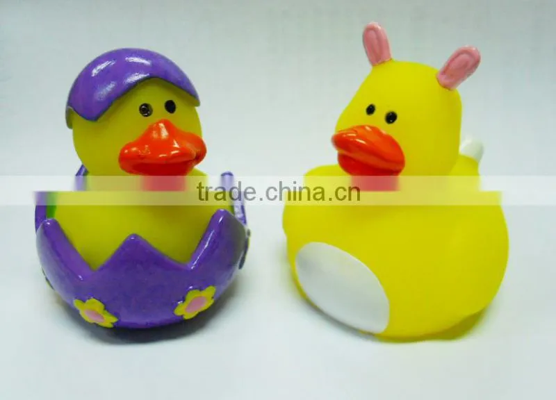 2015 new arrivel holiday gift easter rubber toy duck