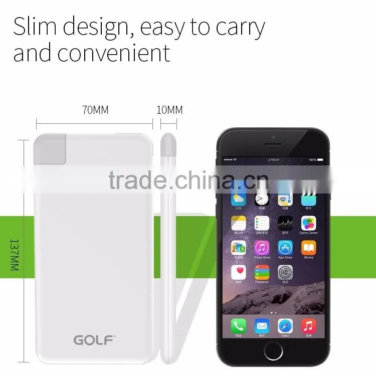 promotion product 8000mAh ultra slim wallet power bank mobile power bank