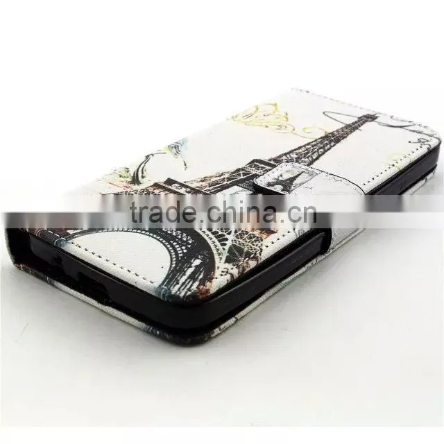 Color Print Slim Wallet Leather Case Cover For Asus Zenfone 5