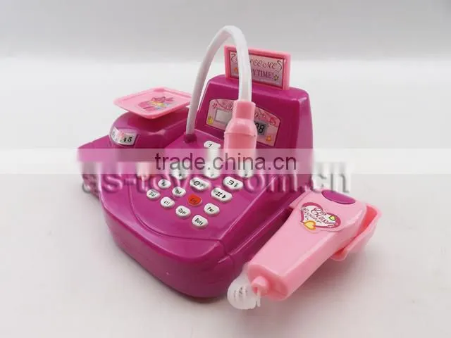 2014 Plastic Kids Toy Cash Register With Microphone