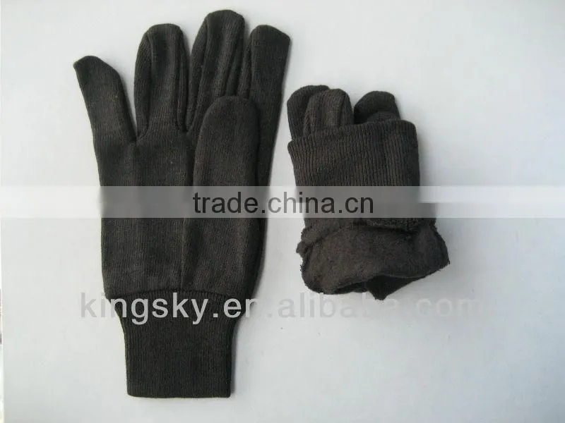 8oz brown jersey cotton glove