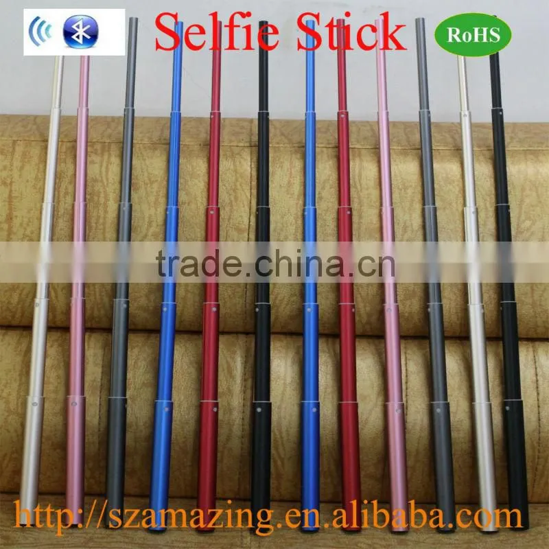 2015 Best Quality Factory Bluetooth Selfie Stick with bluetooth shutter button