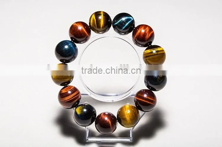 natural tiger eye rainbow bracelet for healing crystal crafts bracelet