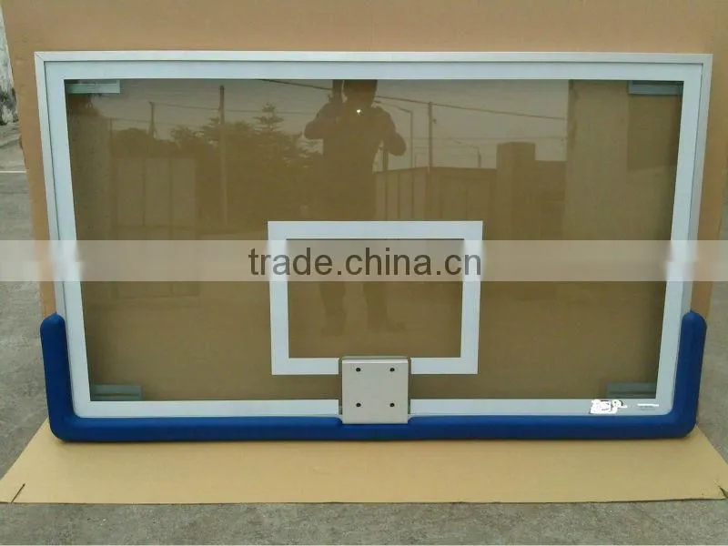 Basketball backboard vertical board with a basket attached