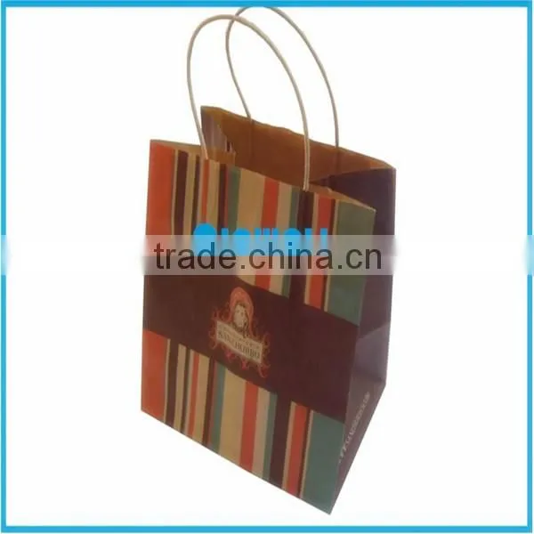 Custom design kraft paper bag with clear window in China