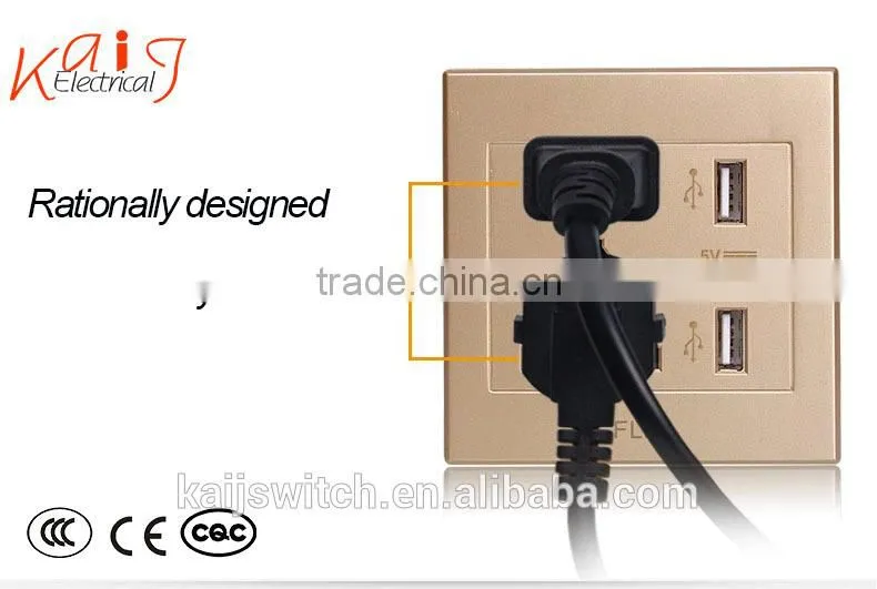 2015 multi factory sales usb socket wall europe