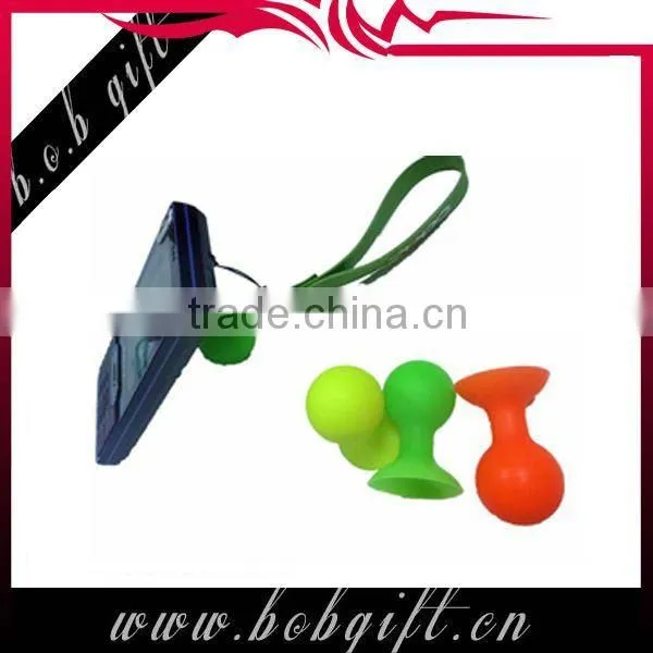 special logo painted mini ball phone stand holder