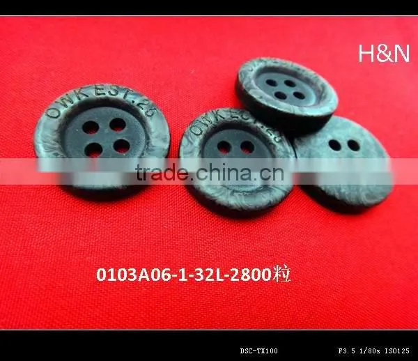 factory wholesale black coat buttons for garment