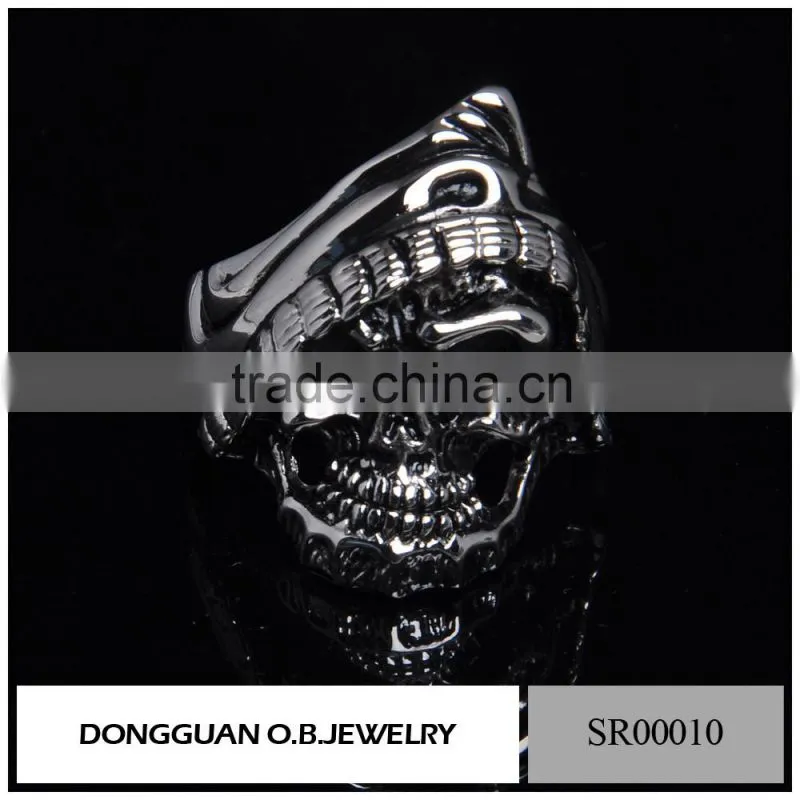 Skull Silver Ring For Men,Skull Ring Silver Jewelry Gothic,Silver Skull Titanium Ring