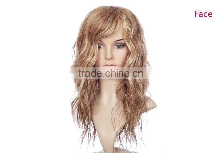 China wig supplier wholesale european bohemian wig kinky blonde curly hair wig