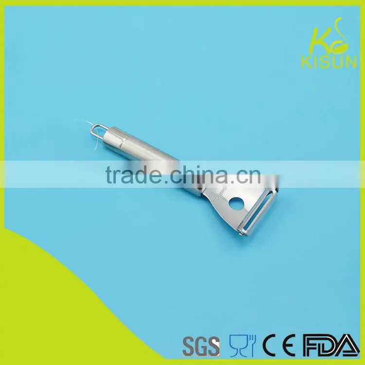 fruit & vegetable tools stainless steel peeler with mini hole and triangle shape