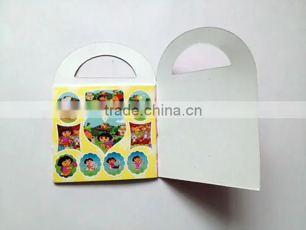 cheap mini coloring book with sticker