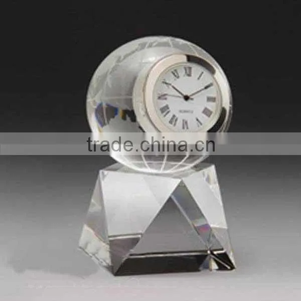 2016 New products globe crystal clock