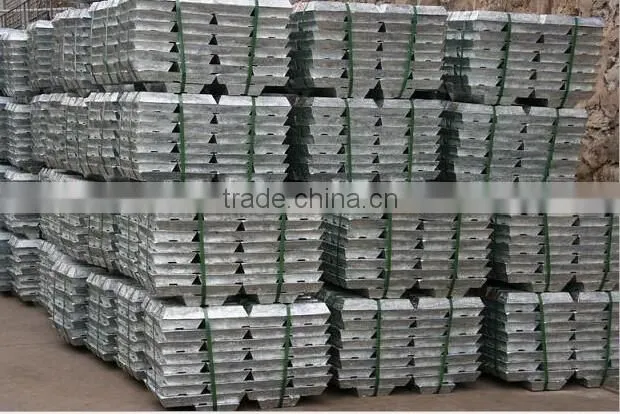 Manufacturers Pure zinc ingot 99.995%