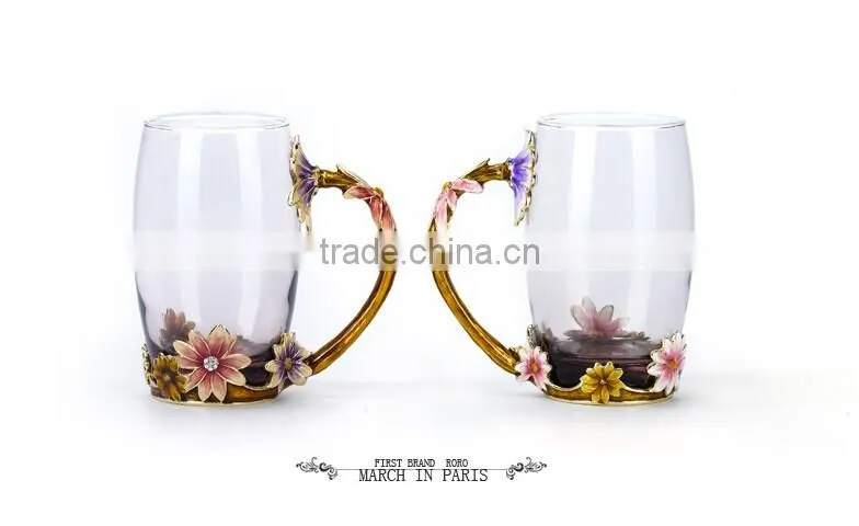 RORO 2014 New Design March in Paris daisy craft gift water mug