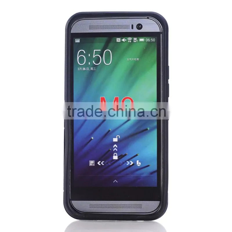 for HTC one M9 kickstand armor case