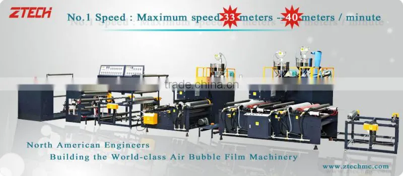 Automatic 2-layer PE Air Bubble Film Making Machine twin screw