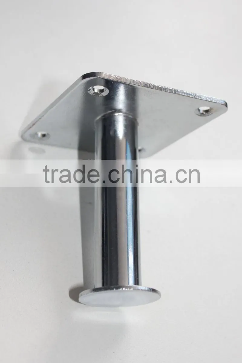 Chrome wall-mounted metal wall hook