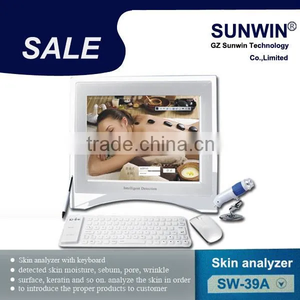 Sunwin manufacturer Full touch screen Professional intelligent skin analyzer