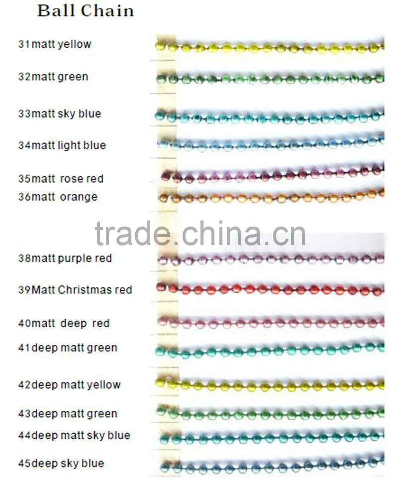 Guangzhou custom hot sale 1mm ball chain