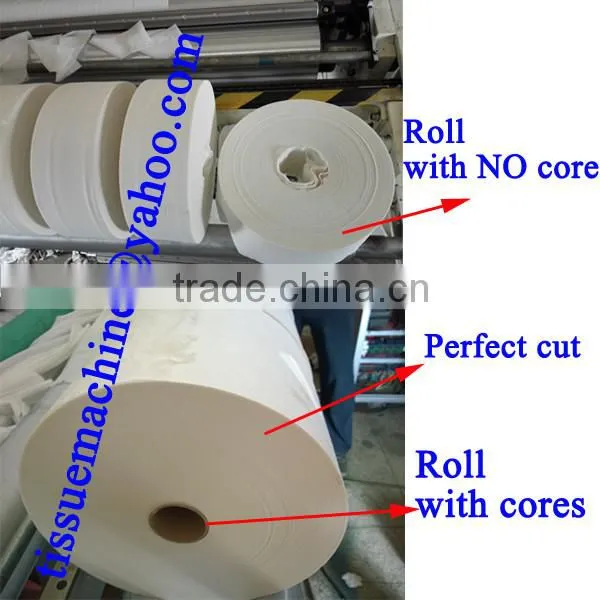 Centrepull Coreless 2200mm Embossing Color Printing Jumbo Roll Tissue Machine