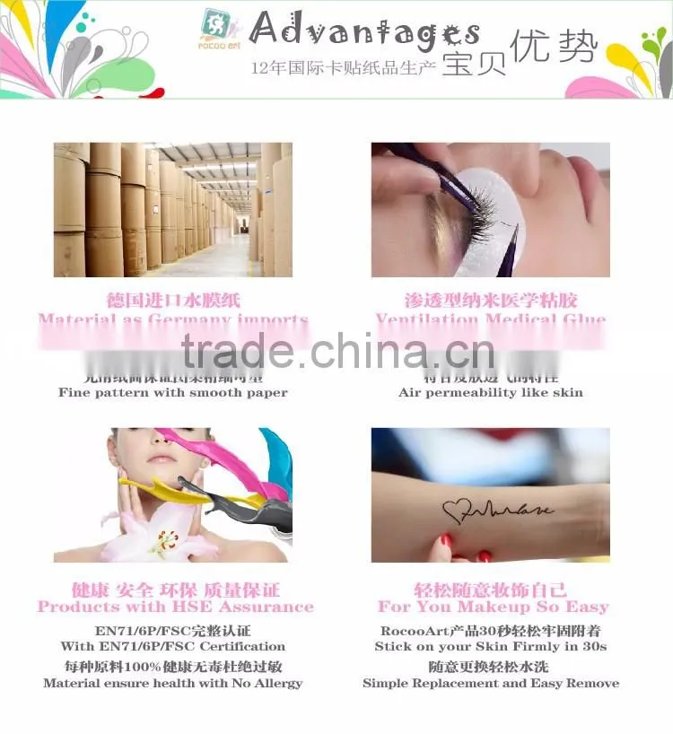 cartoon figure temporary tattoo suppliers