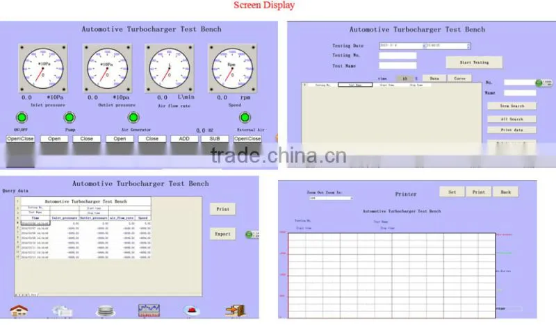 Beacon electrical test bench turbocharger BCZY-2C turbo testing machine