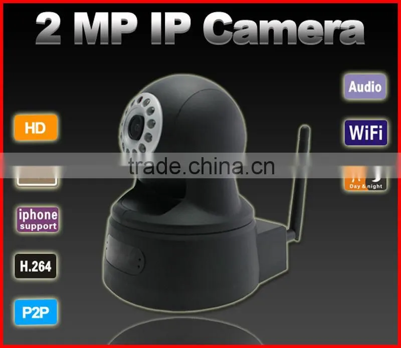 Video Push Infrared P2P Night Vision 2MP Network Cheap WIFI IP Indoor Camera