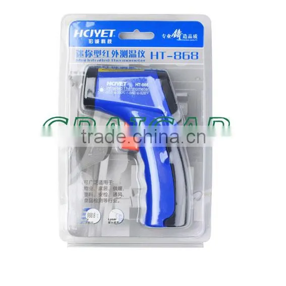 Non-contact digital Infrared thermometer HT-868 (-50-800 centigrade) temperature gauge