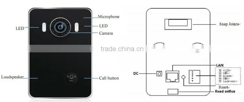 P2P Speaking Wifi Doorbell Camera with Vedio