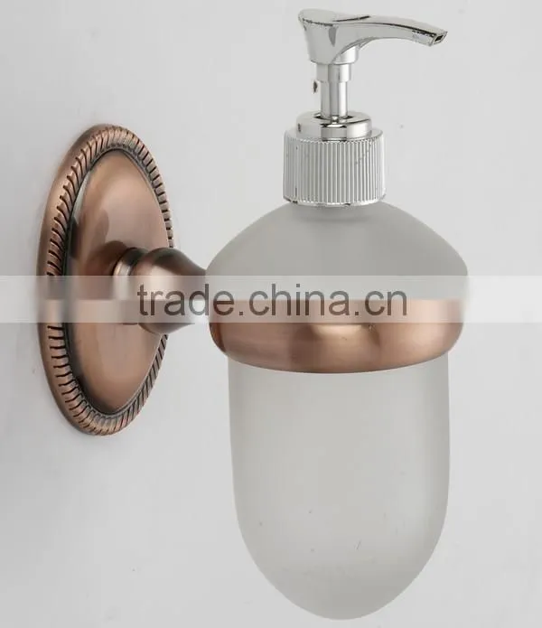 2013 new design retro antique copper liquid soap dispenser/bathroom accessory 16138-A