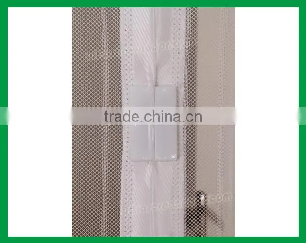 magnetic magic screen door mesh white