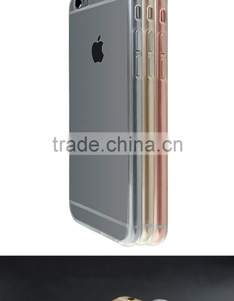 Clear Case Thin Silicone Soft TPU Transparent Cover for iphone 6