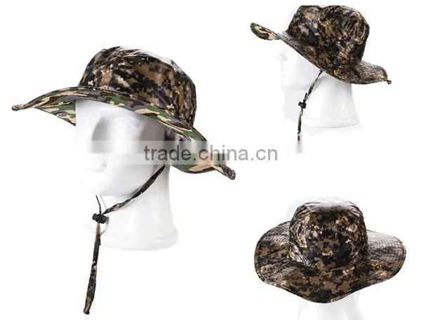 Protective removable outdoor spring summer sun hat mountain jungle fisherman fishing hats for men and women