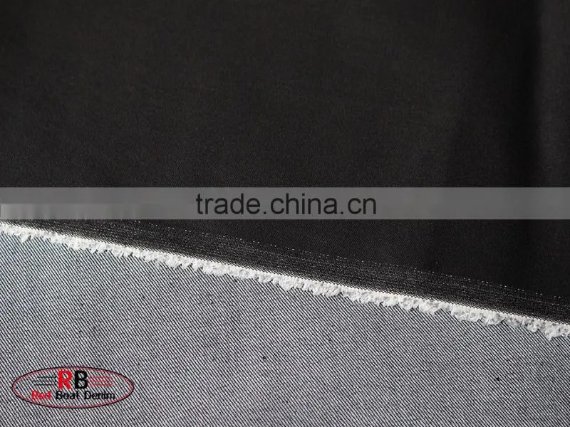 Factory Stock Lot 11oz Black 72%Cotton Denim Fabric