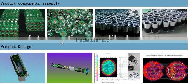 Patent MDA1300R portable USB digital microscope with reticle measurement function for textile quality control