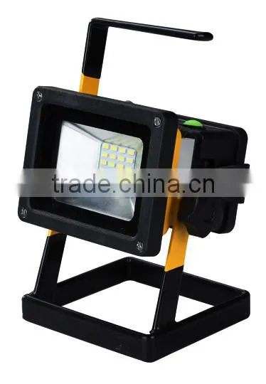 10w battery operated and portable floodlight led as rechargeable warning light