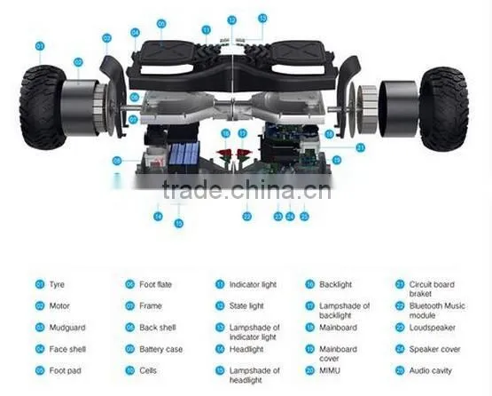 2016 China Powerful new trend electric kick scooter two wheel