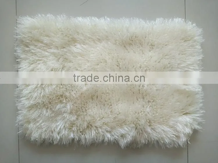 round corner long hair microfiber anti-slip chenille mat